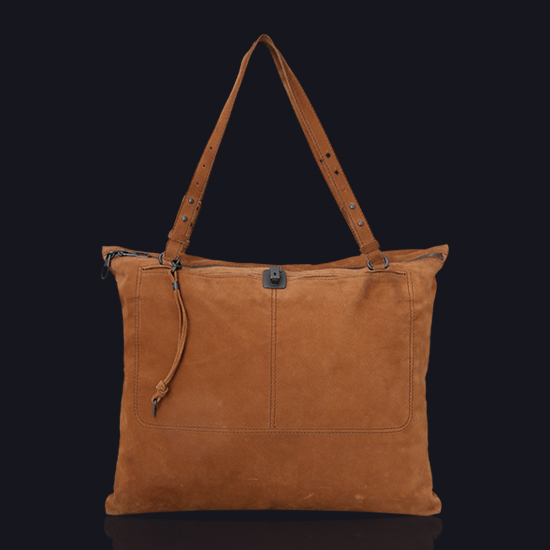 BOTTEGA VENETA(USED)스웨이드 브라운 숄더백