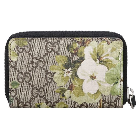 GUCCI(USED) 구찌 GG로고 PVC 블룸 카드지갑