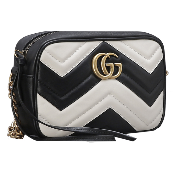 GUCCI(USED) 구찌 GG로고 마몬트 마틀라쎄 미니 체인 숄더백