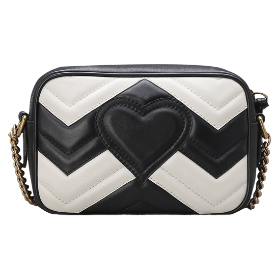 GUCCI(USED) 구찌 GG로고 마몬트 마틀라쎄 미니 체인 숄더백