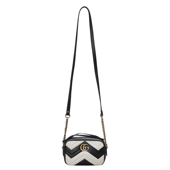 GUCCI(USED) 구찌 GG로고 마몬트 마틀라쎄 미니 체인 숄더백