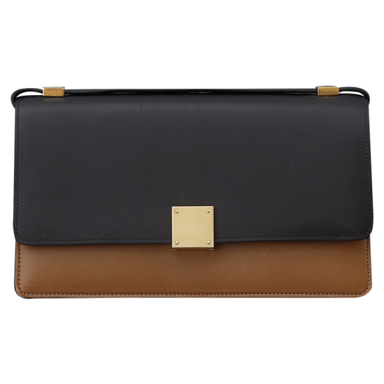 CELINE(USED)블랙 브라운 투톤 숄더백