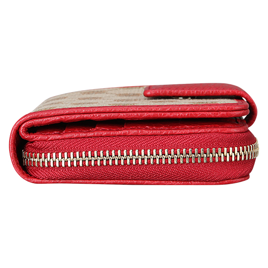 GUCCI(USED) 구찌 GG로코 패브릭 트리밍 반지갑