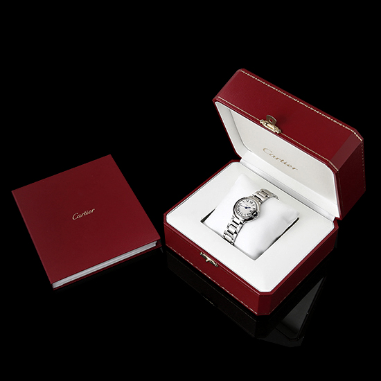 CARTIER(USED)발롱블루 스틸 28