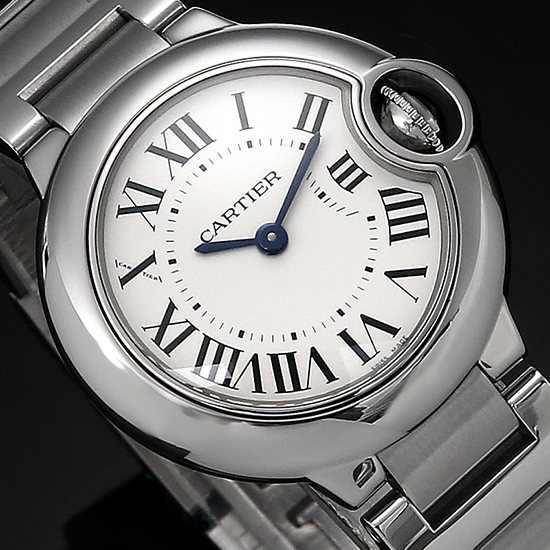 CARTIER(USED)발롱블루 스틸 28
