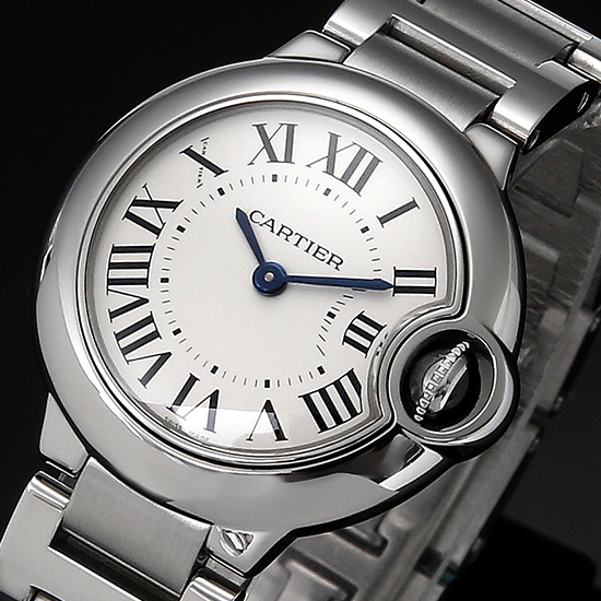 CARTIER(USED)발롱블루 스틸 28