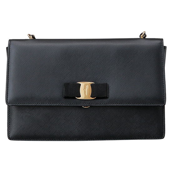 FERRAGAMO(USED)바라리본 체인 숄더백
