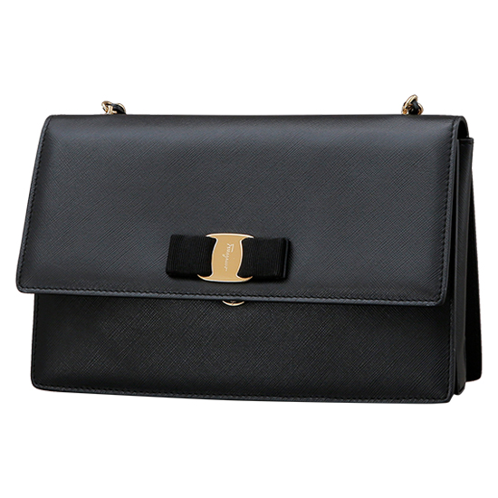 FERRAGAMO(USED)바라리본 체인 숄더백