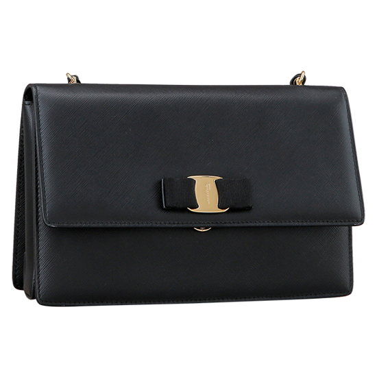 FERRAGAMO(USED)바라리본 체인 숄더백