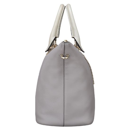 CHLOE(USED)베일리 램스킨 그레이 토트백