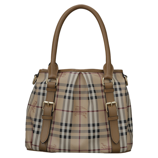 BURBERRY(USED)노바체크 PVC 토트겸 숄더백