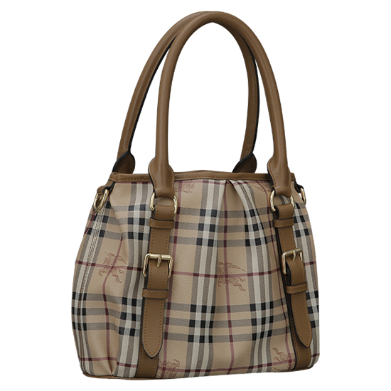 BURBERRY(USED)노바체크 PVC 토트겸 숄더백