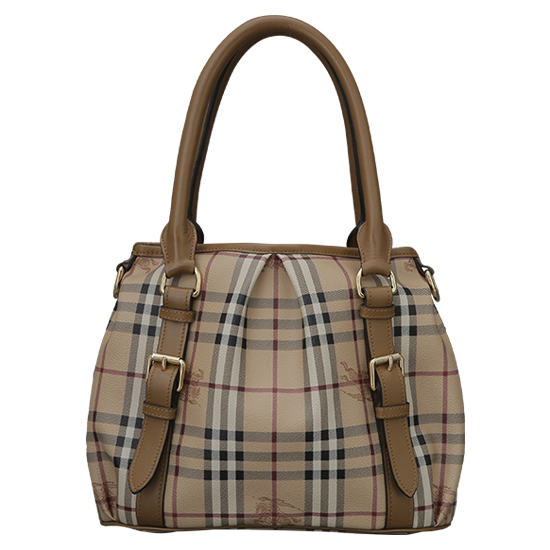 BURBERRY(USED)노바체크 PVC 토트겸 숄더백