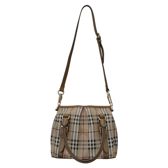 BURBERRY(USED)노바체크 PVC 토트겸 숄더백