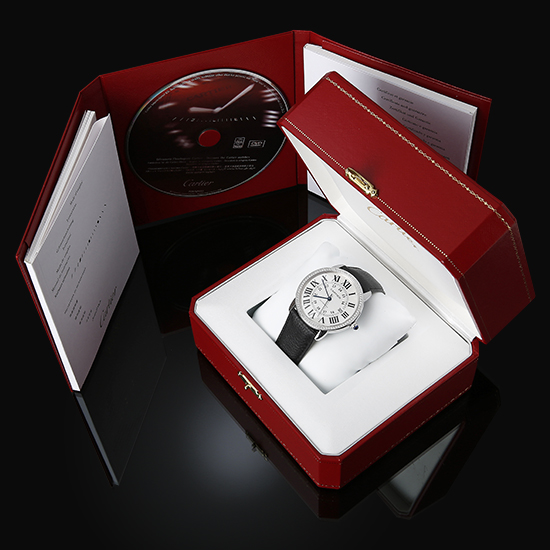 CARTIER(USED) 롱드솔로 스틸 다이아베젤 XL