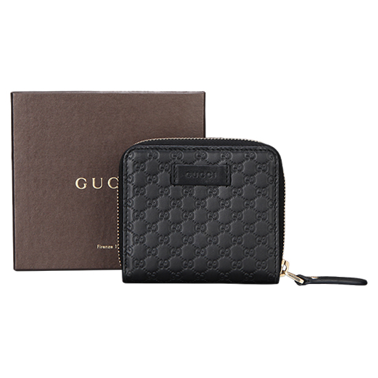 GUCCI(USED) 구찌 마이크로 씨마 블랙 반지갑