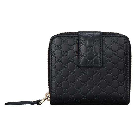 GUCCI(USED) 구찌 마이크로 씨마 블랙 반지갑