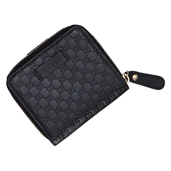 GUCCI(USED) 구찌 마이크로 씨마 블랙 반지갑