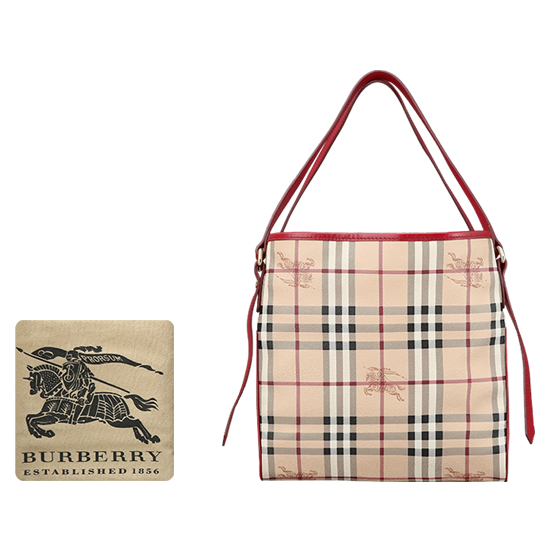 BURBERRY(USED)노바체크 PVC 숄더백
