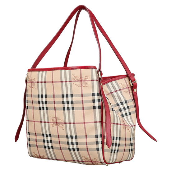 BURBERRY(USED)노바체크 PVC 숄더백