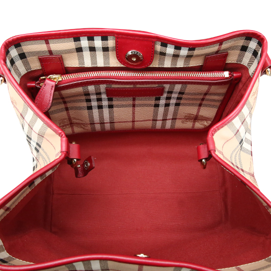 BURBERRY(USED)노바체크 PVC 숄더백