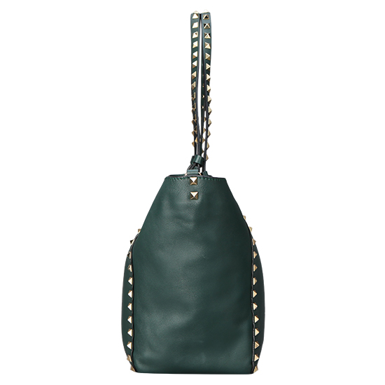 VALENTINO(USED)락스터드 그린 숄더백