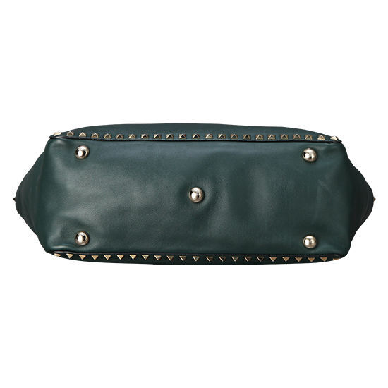 VALENTINO(USED)락스터드 그린 숄더백