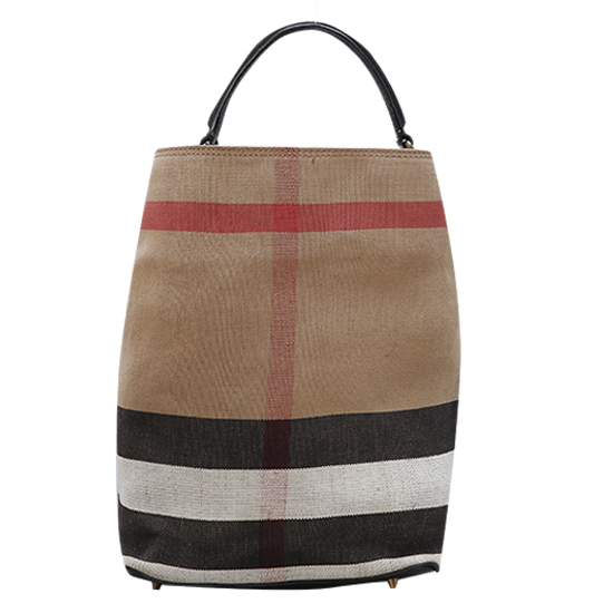BURBERRY(USED)애쉬비 캔버스 체크 호보백