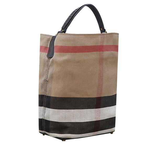 BURBERRY(USED)애쉬비 캔버스 체크 호보백