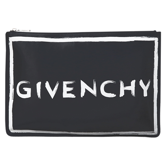 GIVENCHY(USED)블랙 레더 케이스