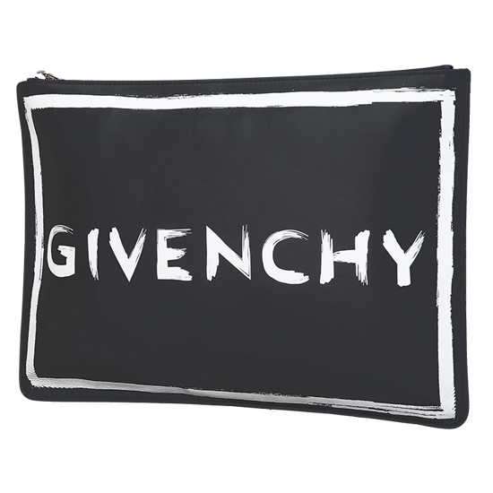 GIVENCHY(USED)블랙 레더 케이스