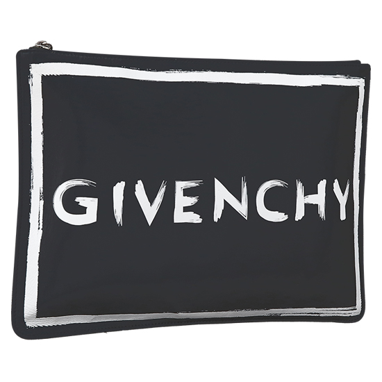GIVENCHY(USED)블랙 레더 케이스