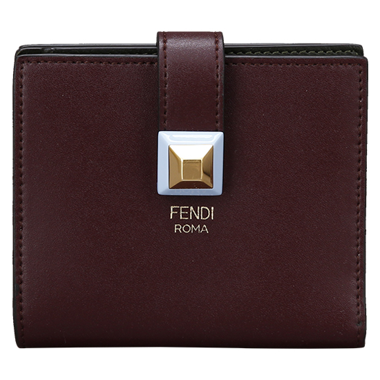 FENDI(USED)8M0386 스터드 컴팩트 반지갑