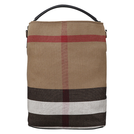 BURBERRY(USED)애쉬비 캔버스 체크 호보백