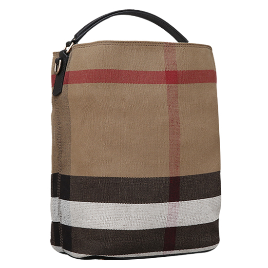 BURBERRY(USED)애쉬비 캔버스 체크 호보백