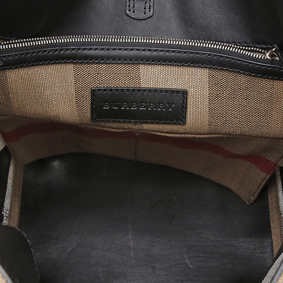 BURBERRY(USED)애쉬비 캔버스 체크 호보백