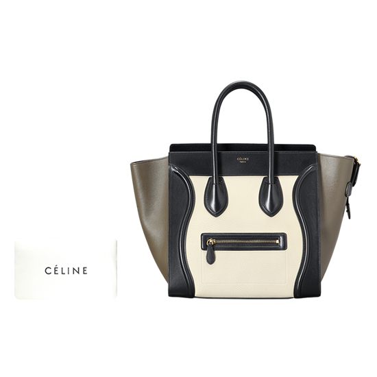 CELINE(USED)러기지 투톤 토트백