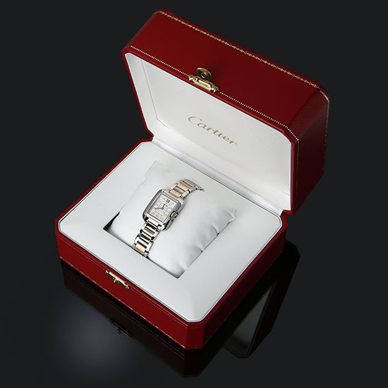 CARTIER(USED) 탱크 앙글레즈 콤비 스몰