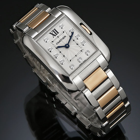 CARTIER(USED) 탱크 앙글레즈 콤비 스몰