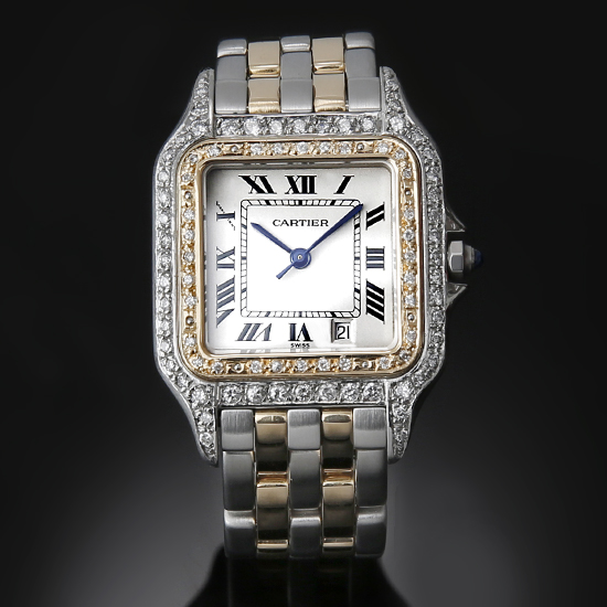 CARTIER(USED)산토스 펜더 2라인 콤비