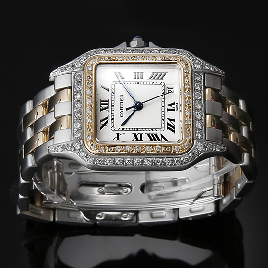 CARTIER(USED)산토스 펜더 2라인 콤비