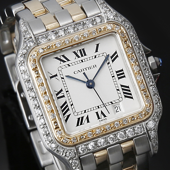 CARTIER(USED)산토스 펜더 2라인 콤비