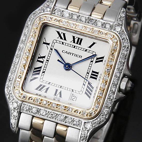 CARTIER(USED)산토스 펜더 2라인 콤비