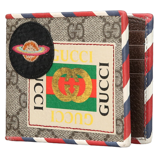 GUCCI(USED) 구찌 GG로고 PVC 패치 반지갑