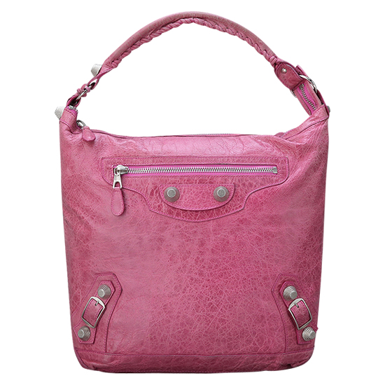 BALENCIAGA(USED)자이언트 핑크 호보백