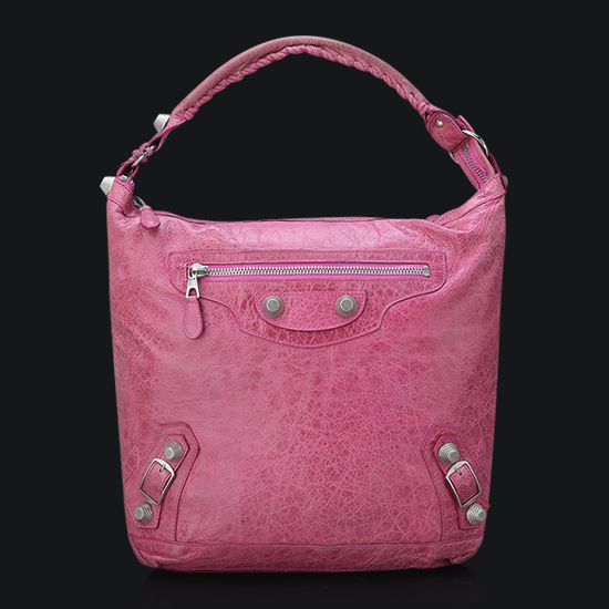 BALENCIAGA(USED)자이언트 핑크 호보백