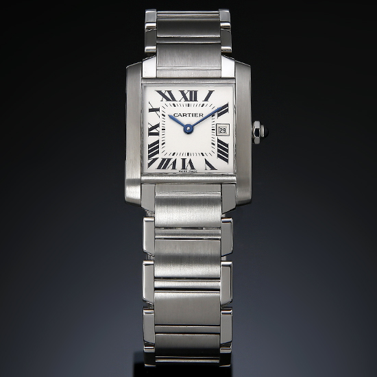 CARTIER(USED) 탱크 프랑세스 스틸 M