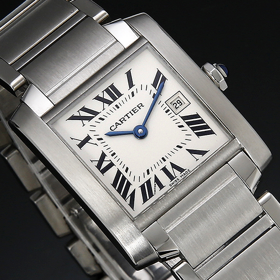 CARTIER(USED) 탱크 프랑세스 스틸 M