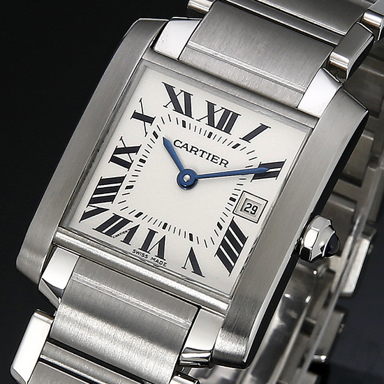 CARTIER(USED) 탱크 프랑세스 스틸 M
