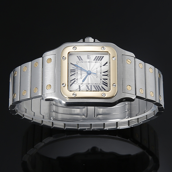 CARTIER(USED) 산토스 갈베 콤비 오토 라지